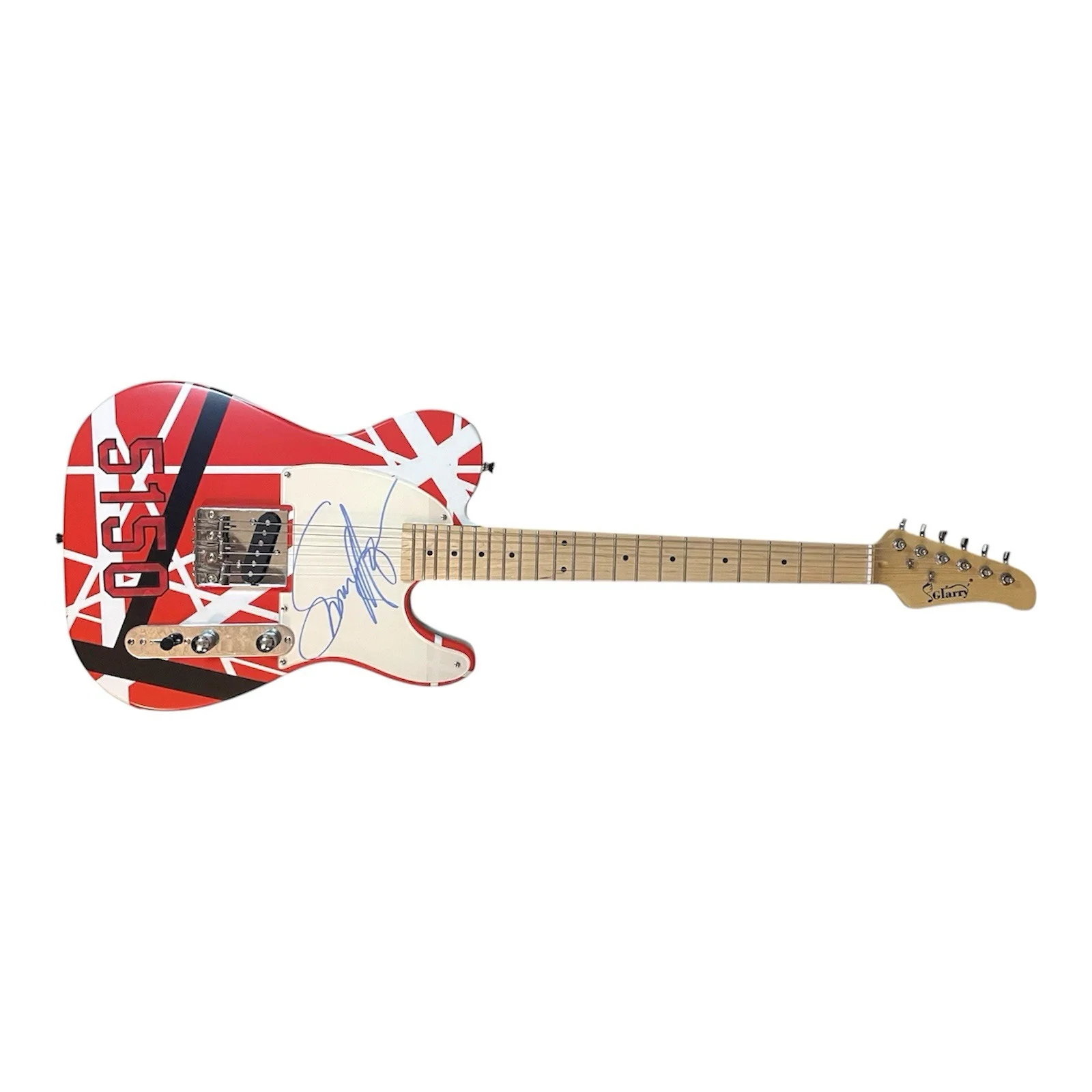 Sammy Hagar Signed Custom Graphic Electric Telecaster Guitar Rare, image 2