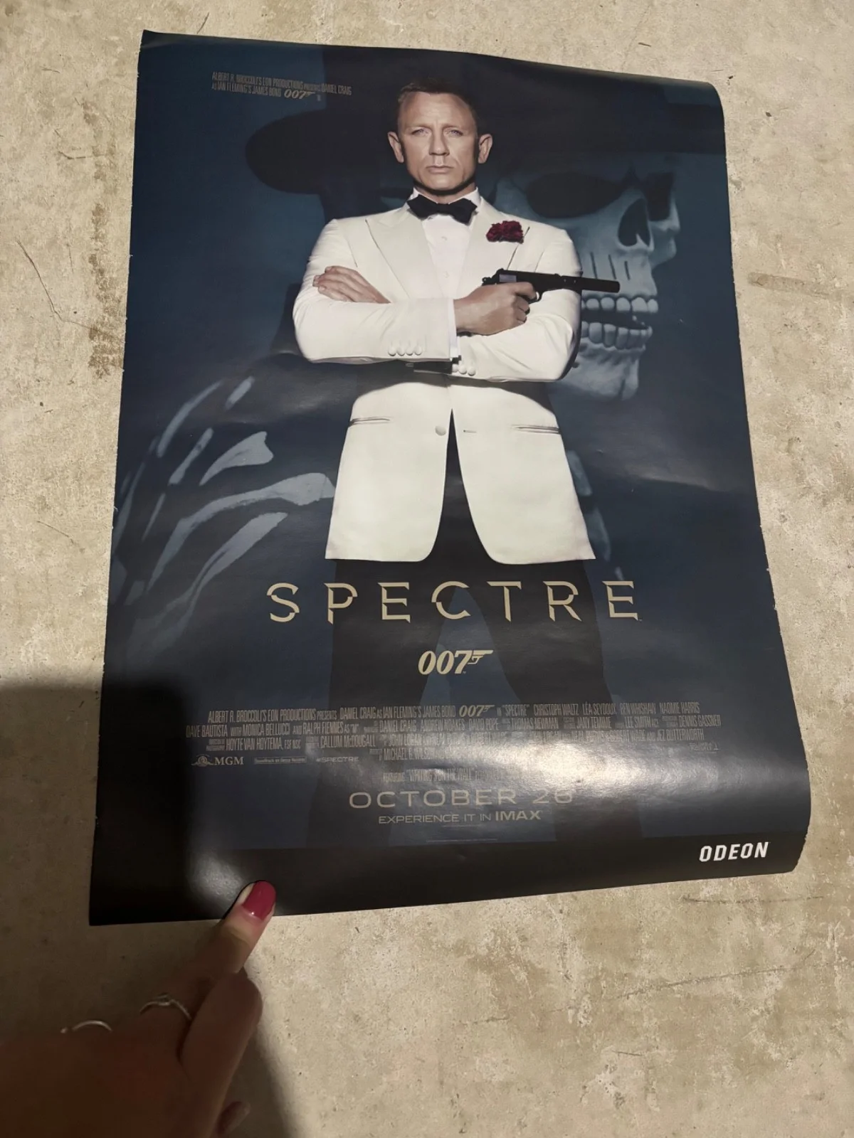 James Bond spectre poster 42 cm by 29.5cm, image 2