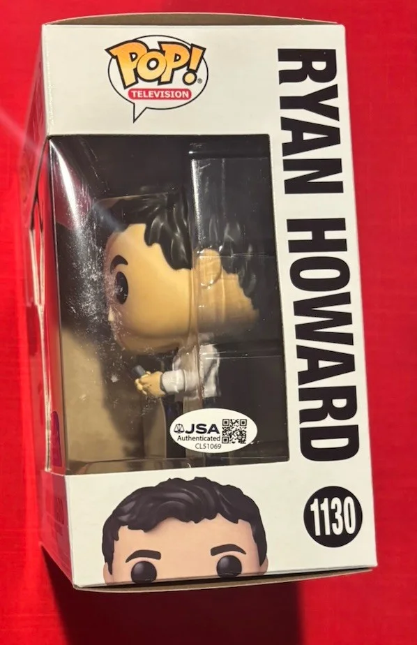 BJ Novak THE OFFICE Ryan Howard Funko POP #1130 Signed Autographed JSA, изображение 2