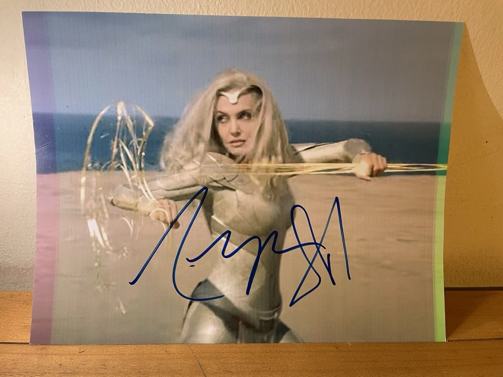 Angelina Jolie — Angelina Jolie Autographed Eternals Thena 8x10 Glossy Photo