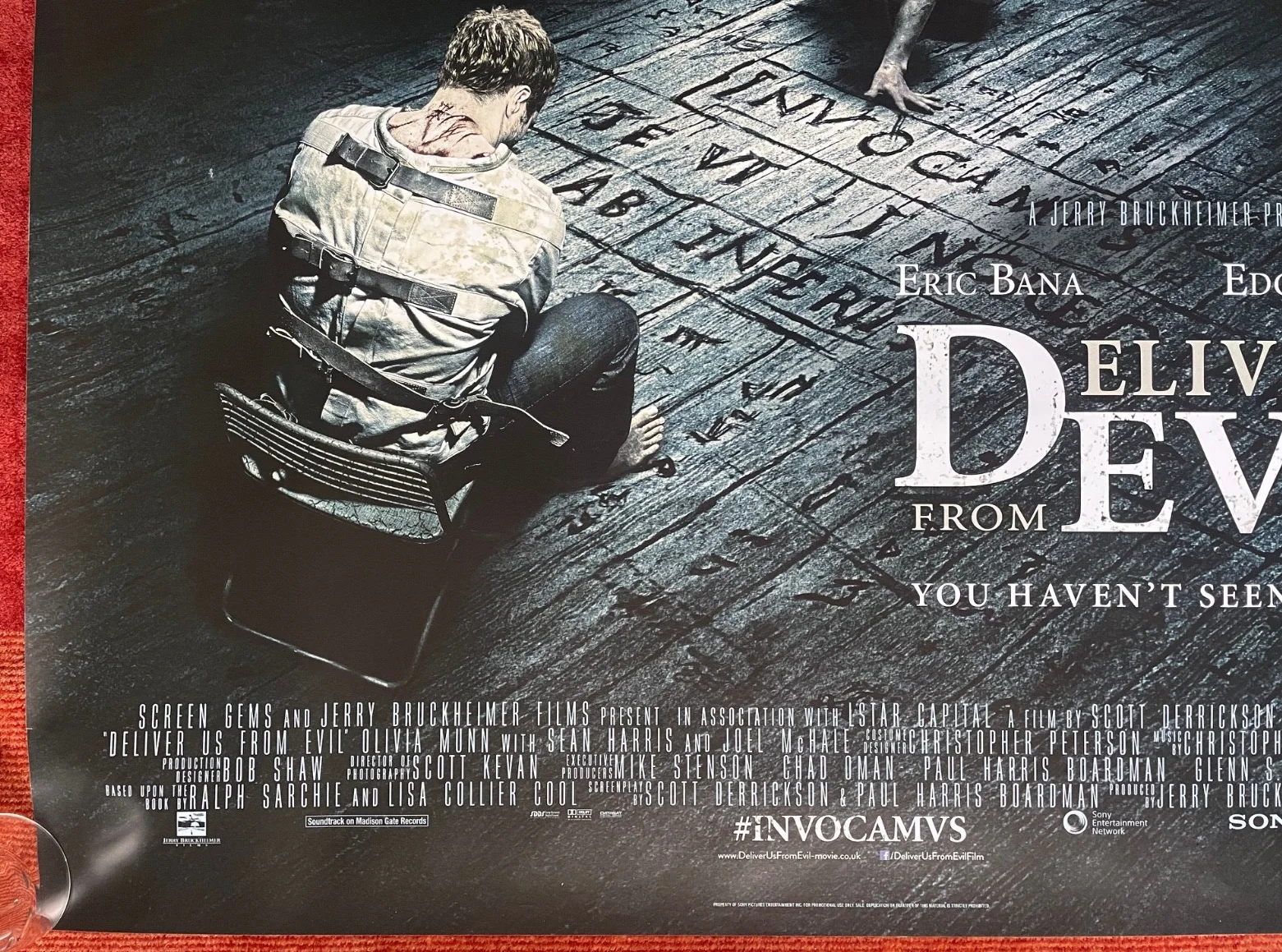 DELIVER US FROM EVIL (2014) Original Quad Movie Poster - Eric Bana, изображение 4