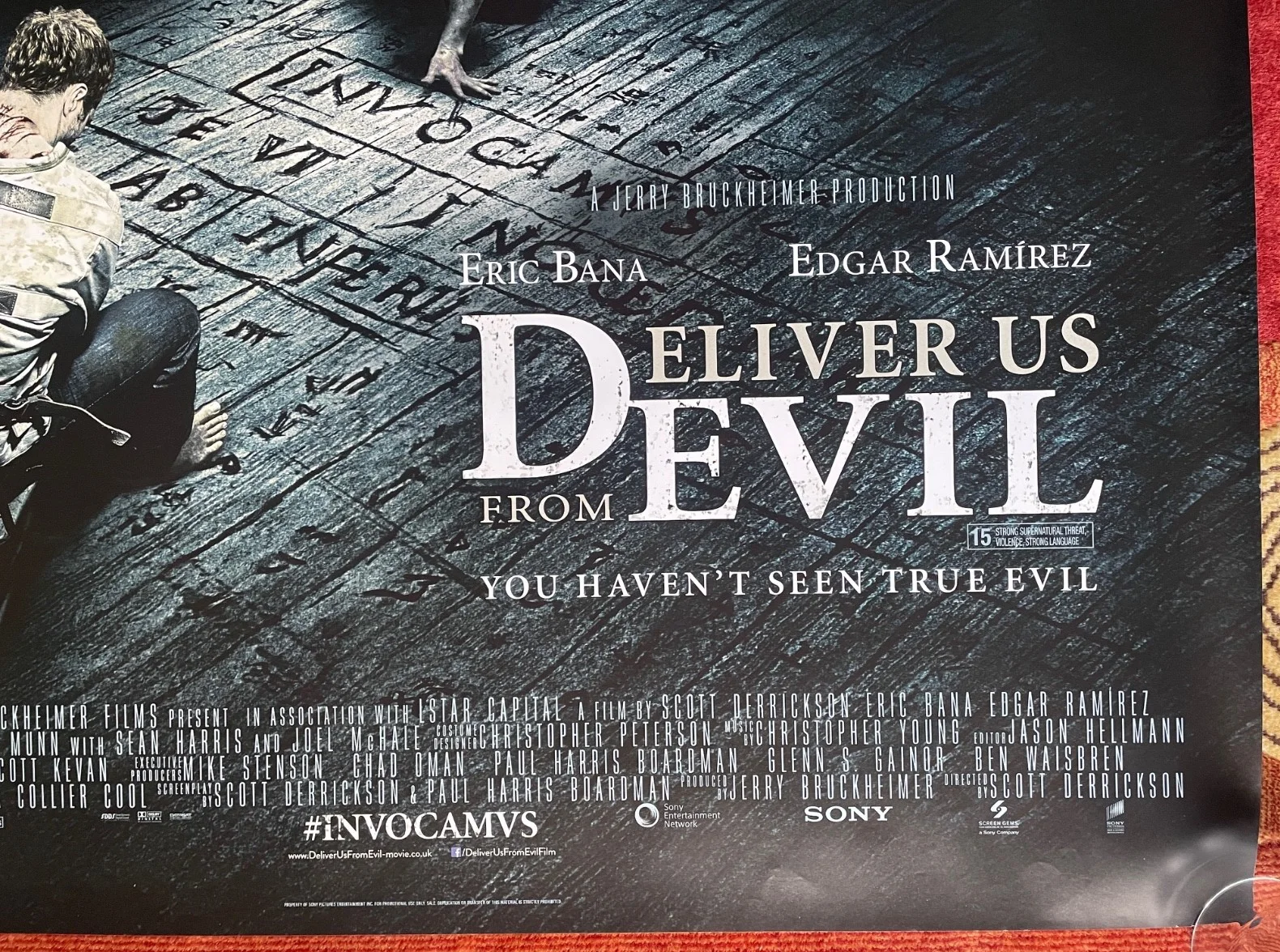 DELIVER US FROM EVIL (2014) Original Quad Movie Poster - Eric Bana, изображение 5