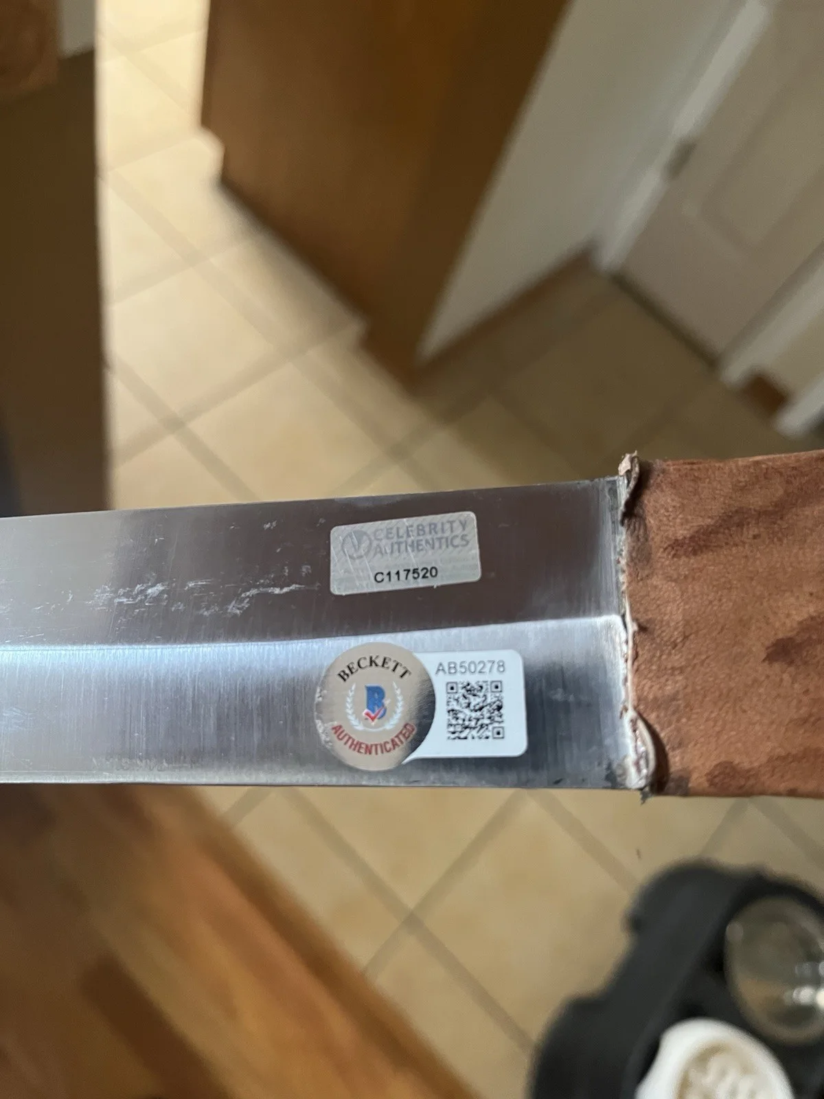 Mel Gibson — Mel Gibson Autographed Braveheart William Wallace Stainless Steel Sword & Sheath, image 2