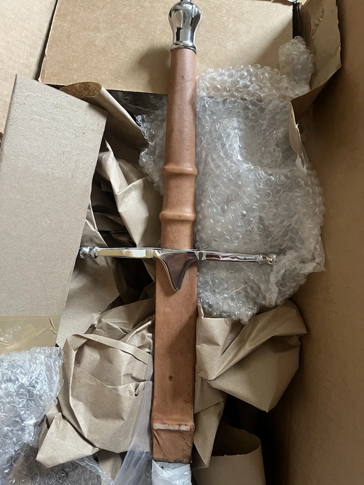 Mel Gibson — Mel Gibson Autographed Braveheart William Wallace Stainless Steel Sword & Sheath, image 3