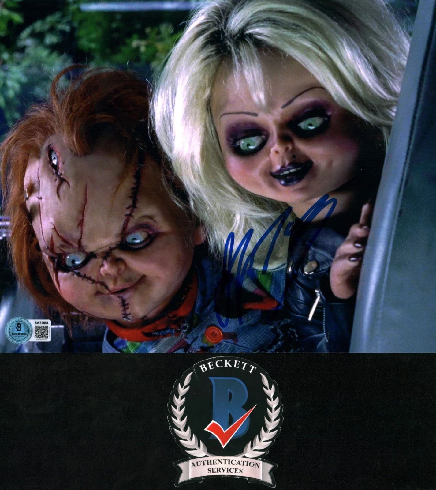 jennifer tilly — Jennifer Tilly Signed The Bride Of Chucky Tiffany 8x10 Photo BAS COA