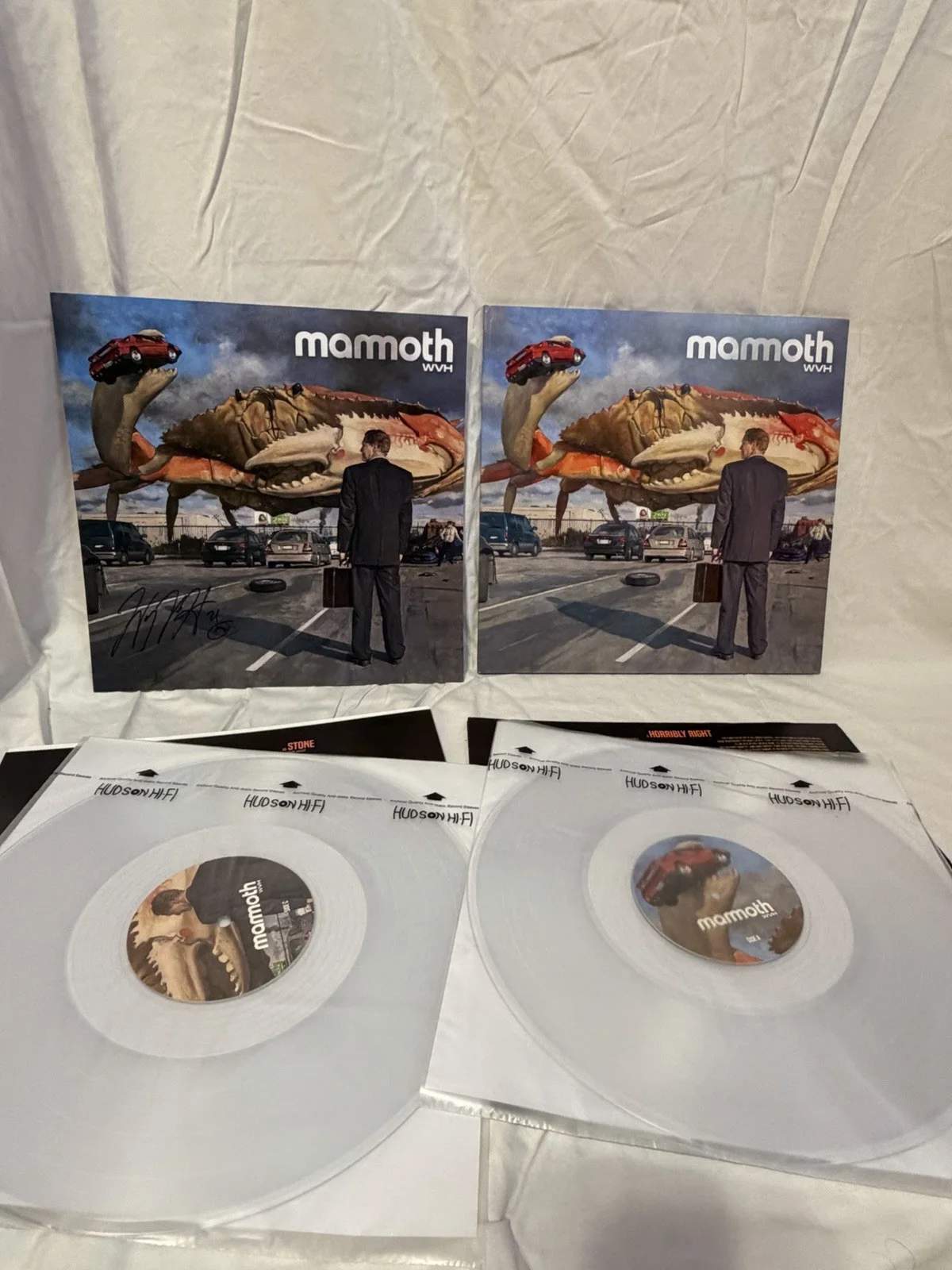 Mammoth WVH Autographed Clear Vinyl Record Signed Wolfgang Van Halen Double LP, image 2