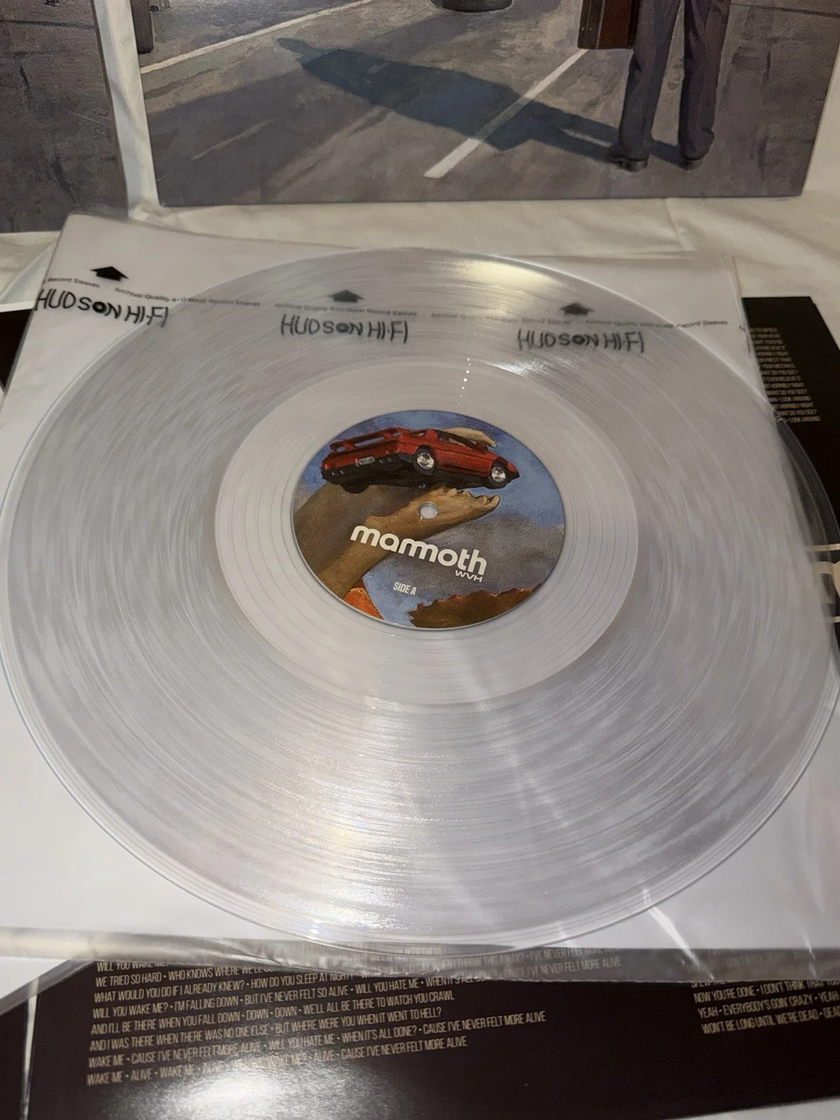 Mammoth WVH Autographed Clear Vinyl Record Signed Wolfgang Van Halen Double LP, image 3
