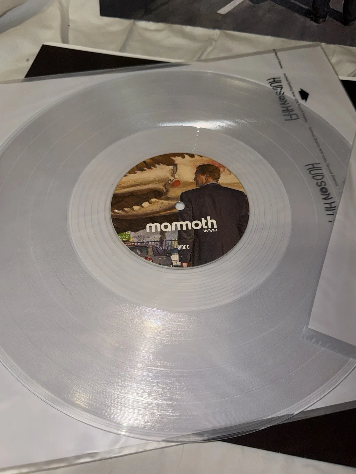 Mammoth WVH Autographed Clear Vinyl Record Signed Wolfgang Van Halen Double LP, image 4