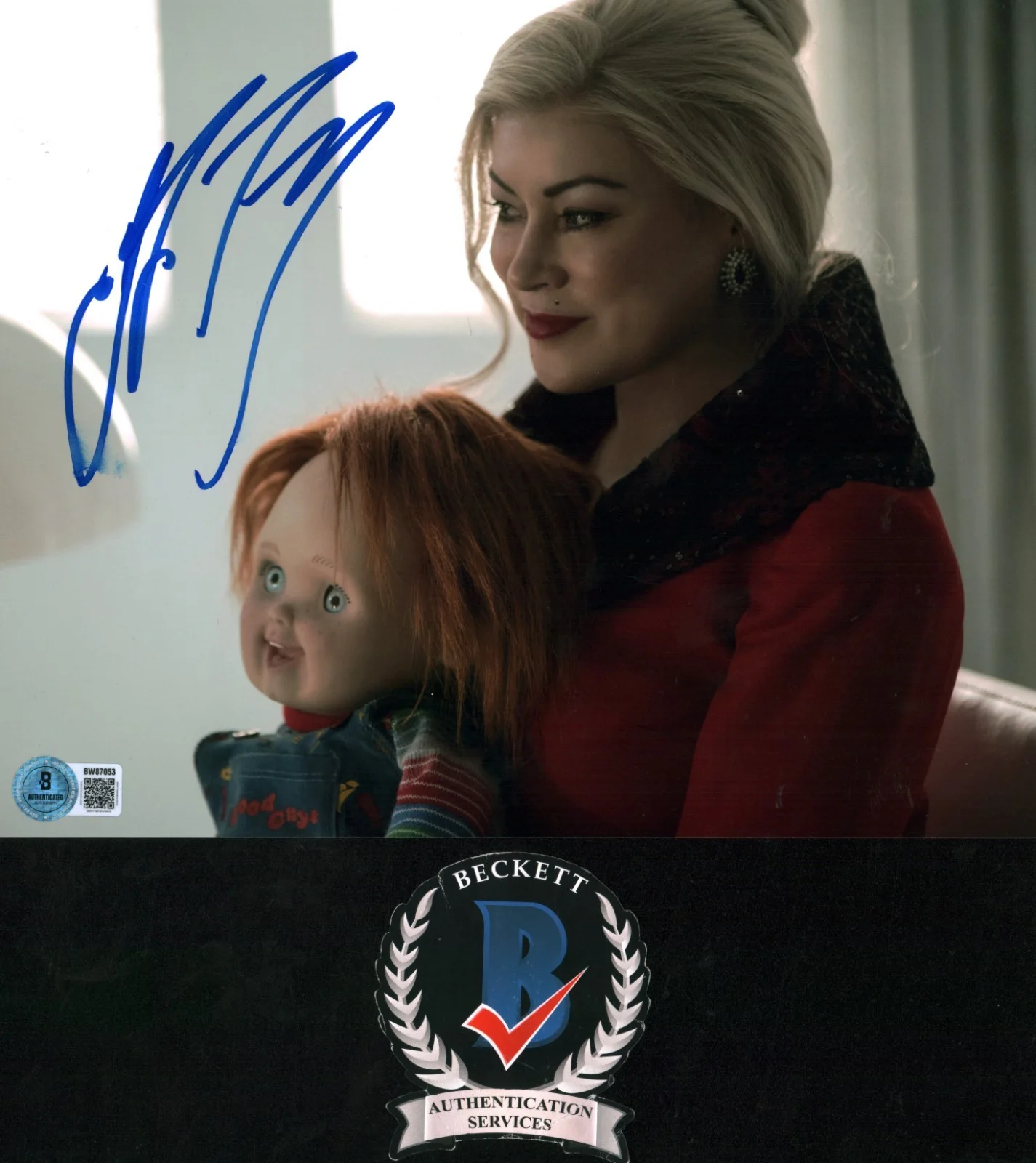 jennifer tilly — Jennifer Tilly Signed The Bride Of Chucky Tiffany 8x10 Photo BAS COA