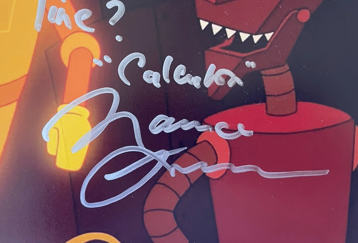 Maurice Lamarche Authentic Signed 8x10 Authentic, Futurama Calculon, изображение 2