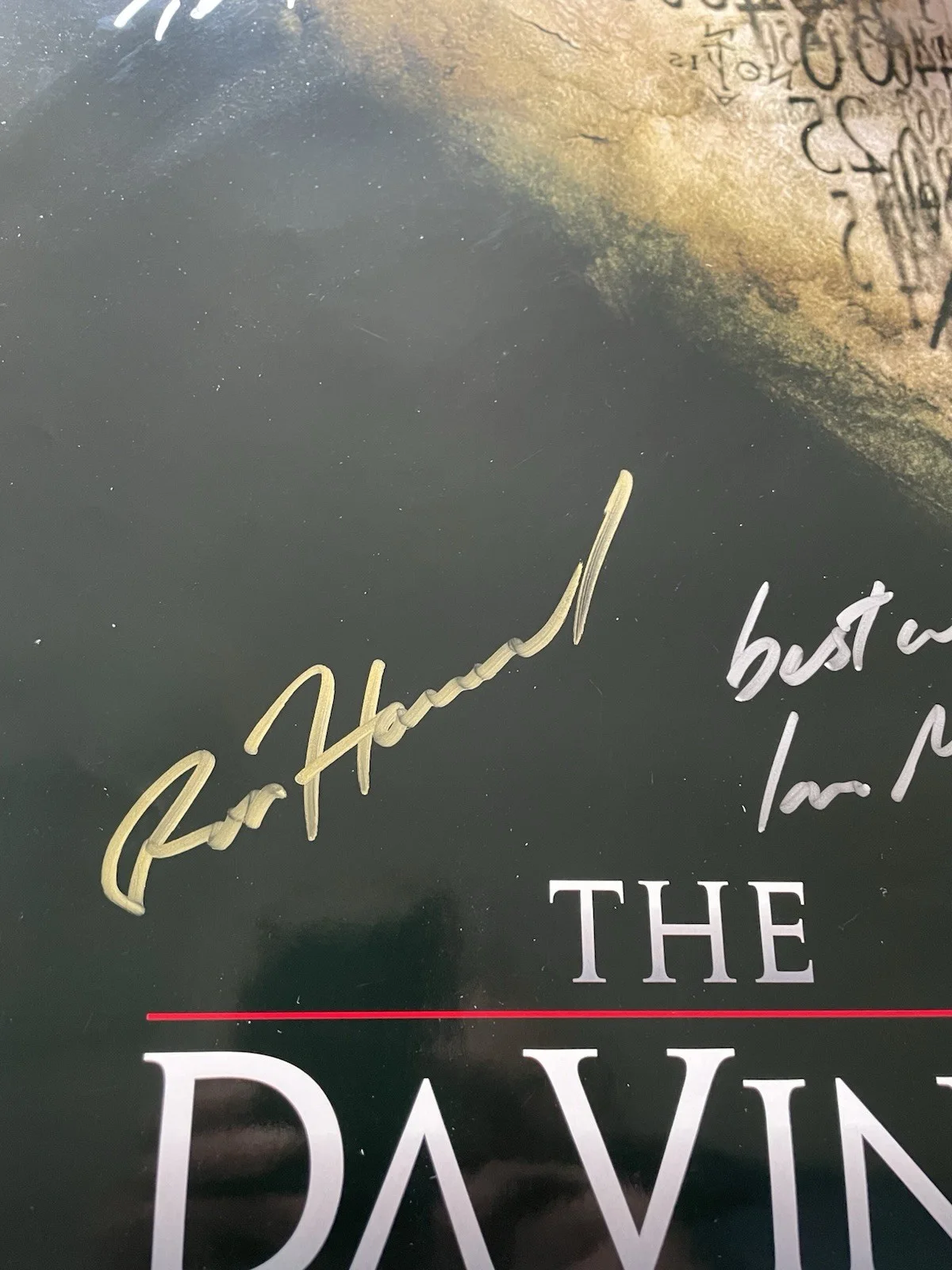 Da Vinci Code Original Movie Film Poster Lge 27x39 Signed by Dan Brown Tom Hanks, изображение 5