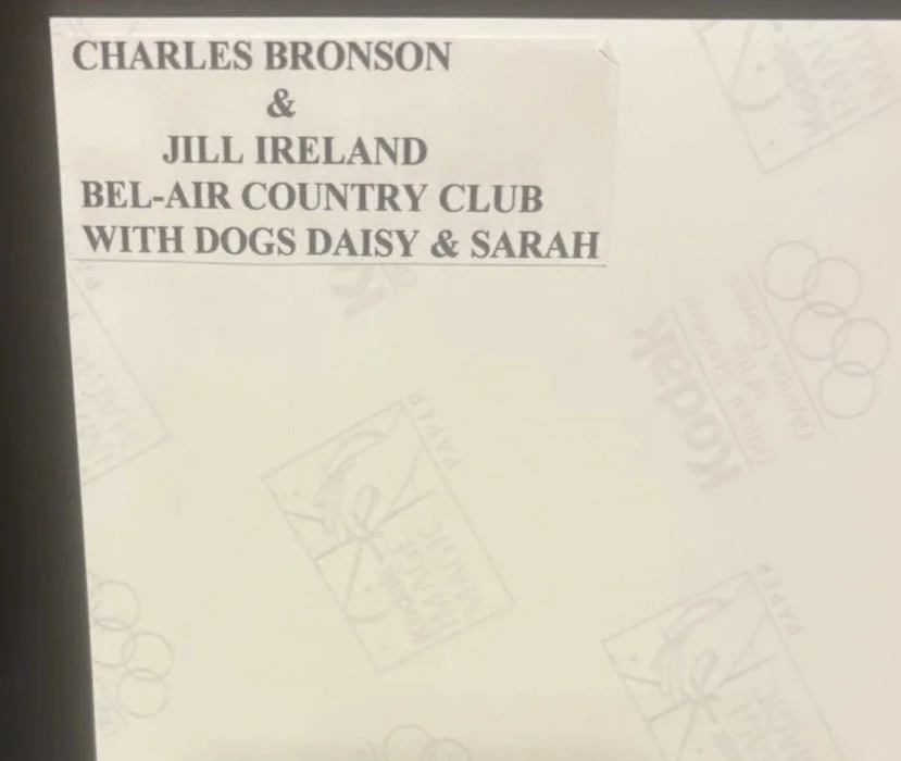 8 X 10 Signed Charles Bronson W Jill Ireland Bel Air Country Club WDaisy & Sarah, изображение 2
