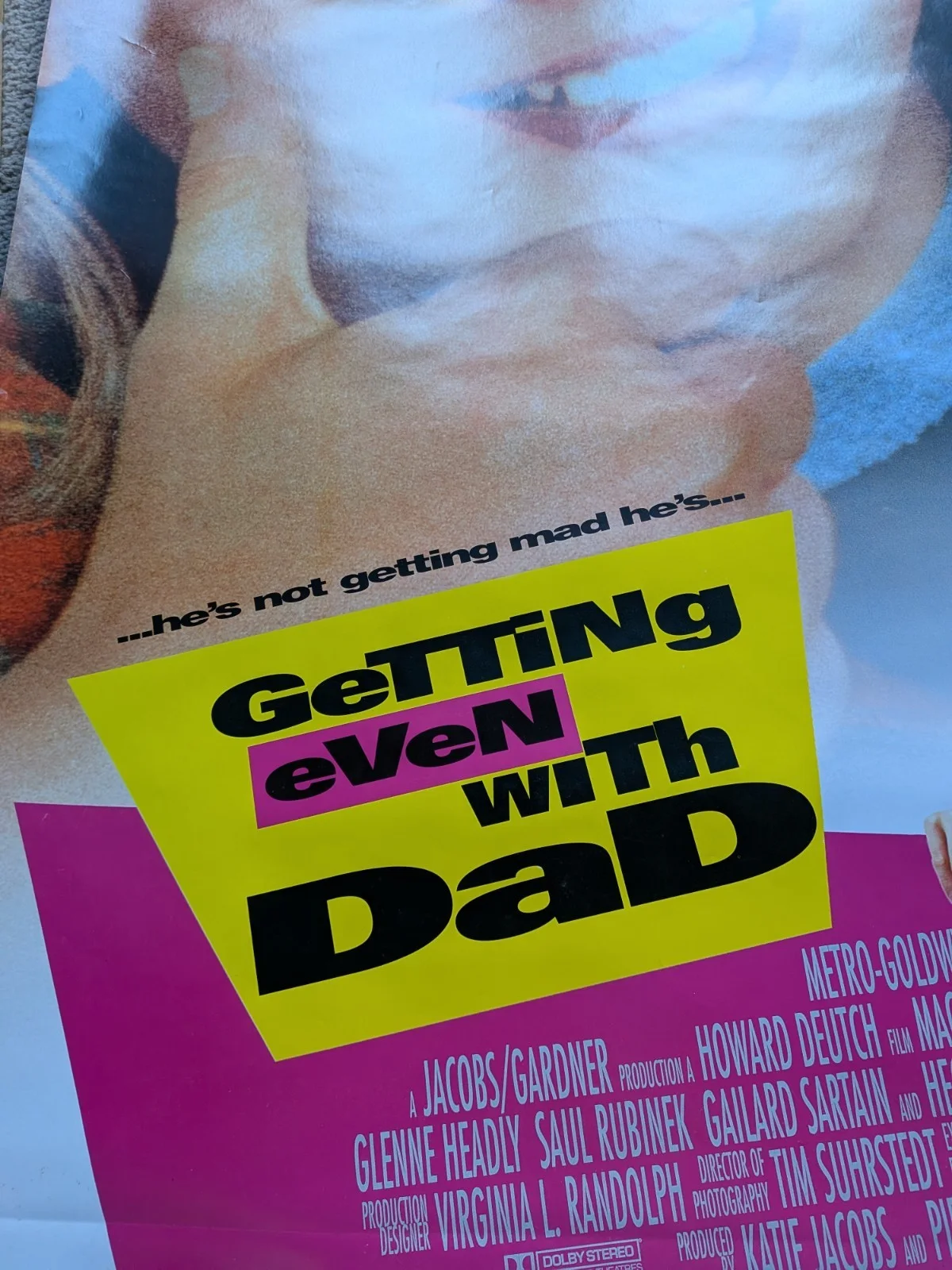 Vintage Getting Even With Dad 1994 Movie Promotional Poster - Macaulay Culkin, изображение 2
