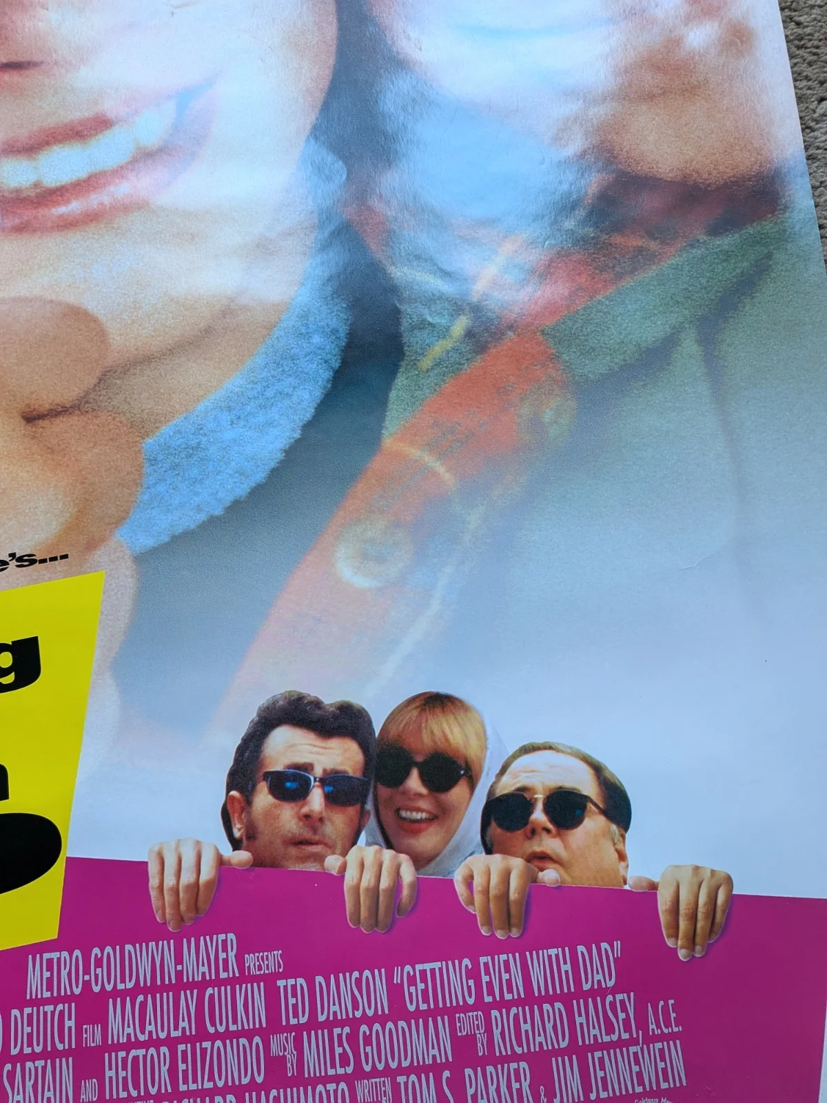 Vintage Getting Even With Dad 1994 Movie Promotional Poster - Macaulay Culkin, изображение 3