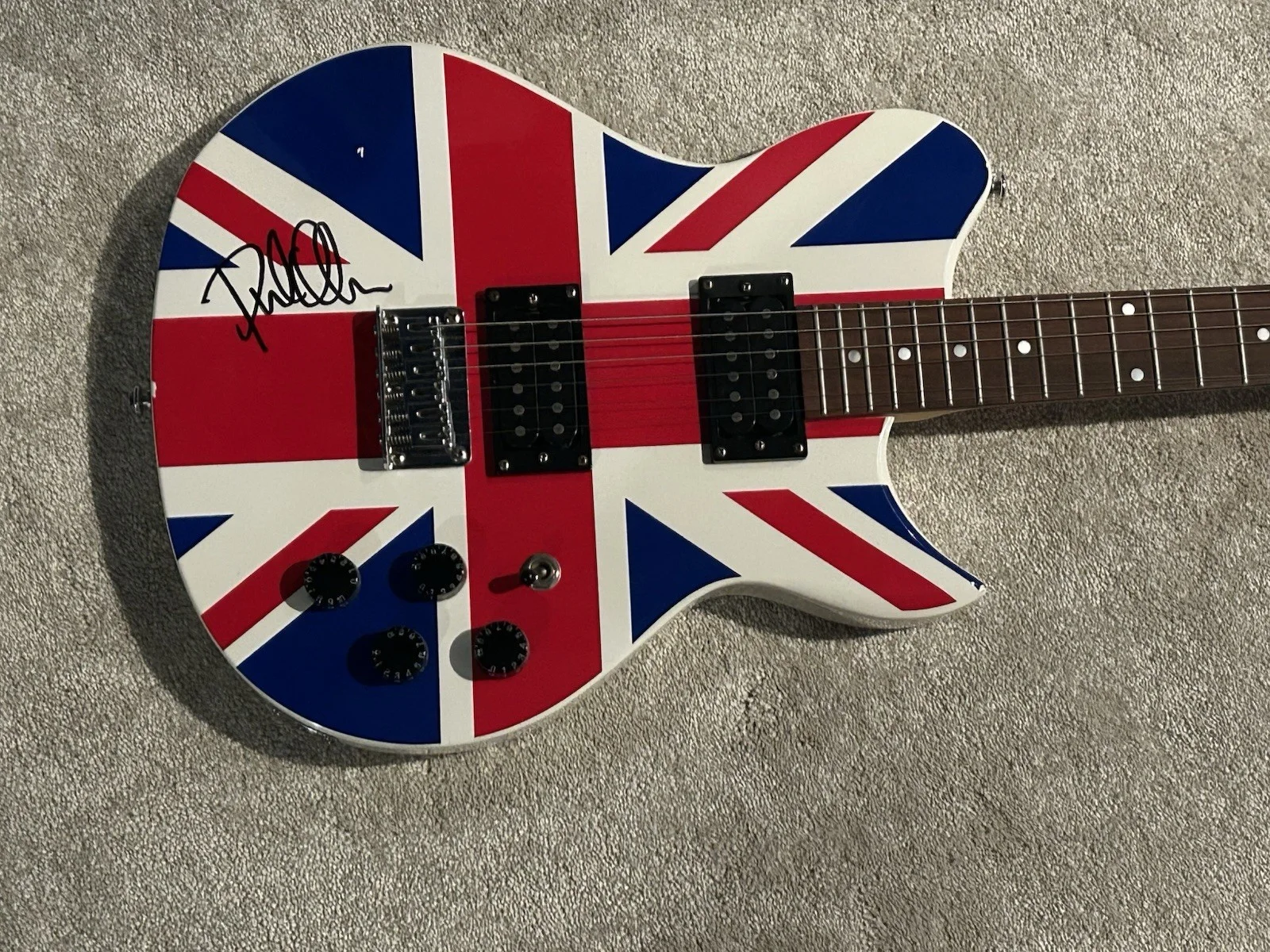 Phil Collen Signed Def Leppard Guitar Autographed, image 2