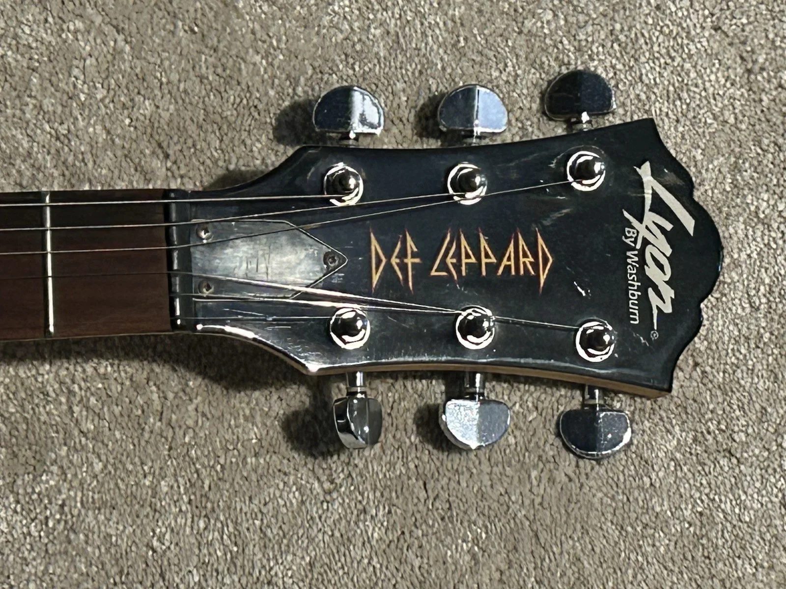 Phil Collen Signed Def Leppard Guitar Autographed, image 4