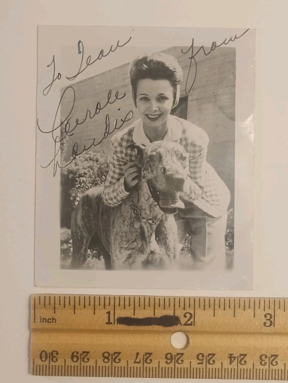 Carole Landis — Carole Landis Signed Photo 1940s Pin-up Original Photo Vintage Autograph, изображение 2