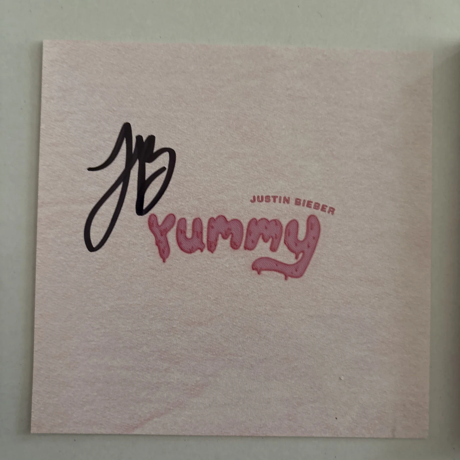 NEW Justin Bieber Yummy Signed CD - In Hand, Ready to Ship! Coachella, изображение 2