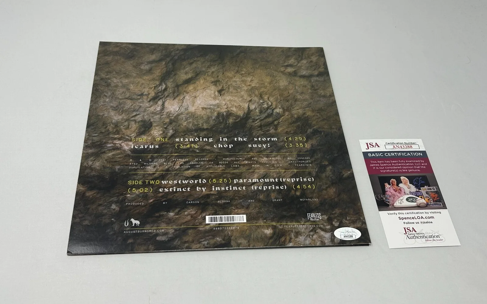 August Burns Red signed Guardians Sessions Album JSA COA (Signed by all 5), image 2