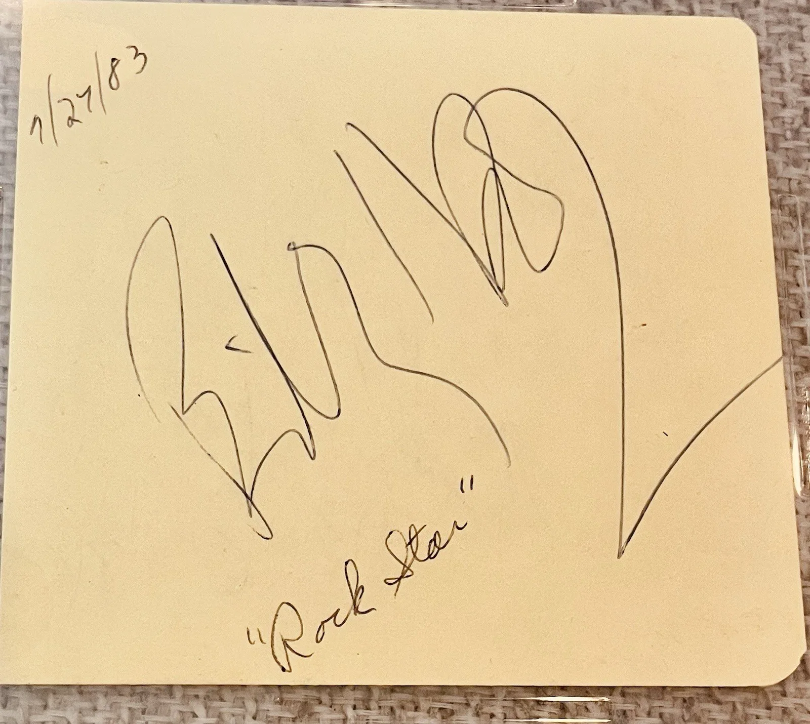 Billy Idol Period Signed Album Page 1983 Autograph PSA/DNA, изображение 2