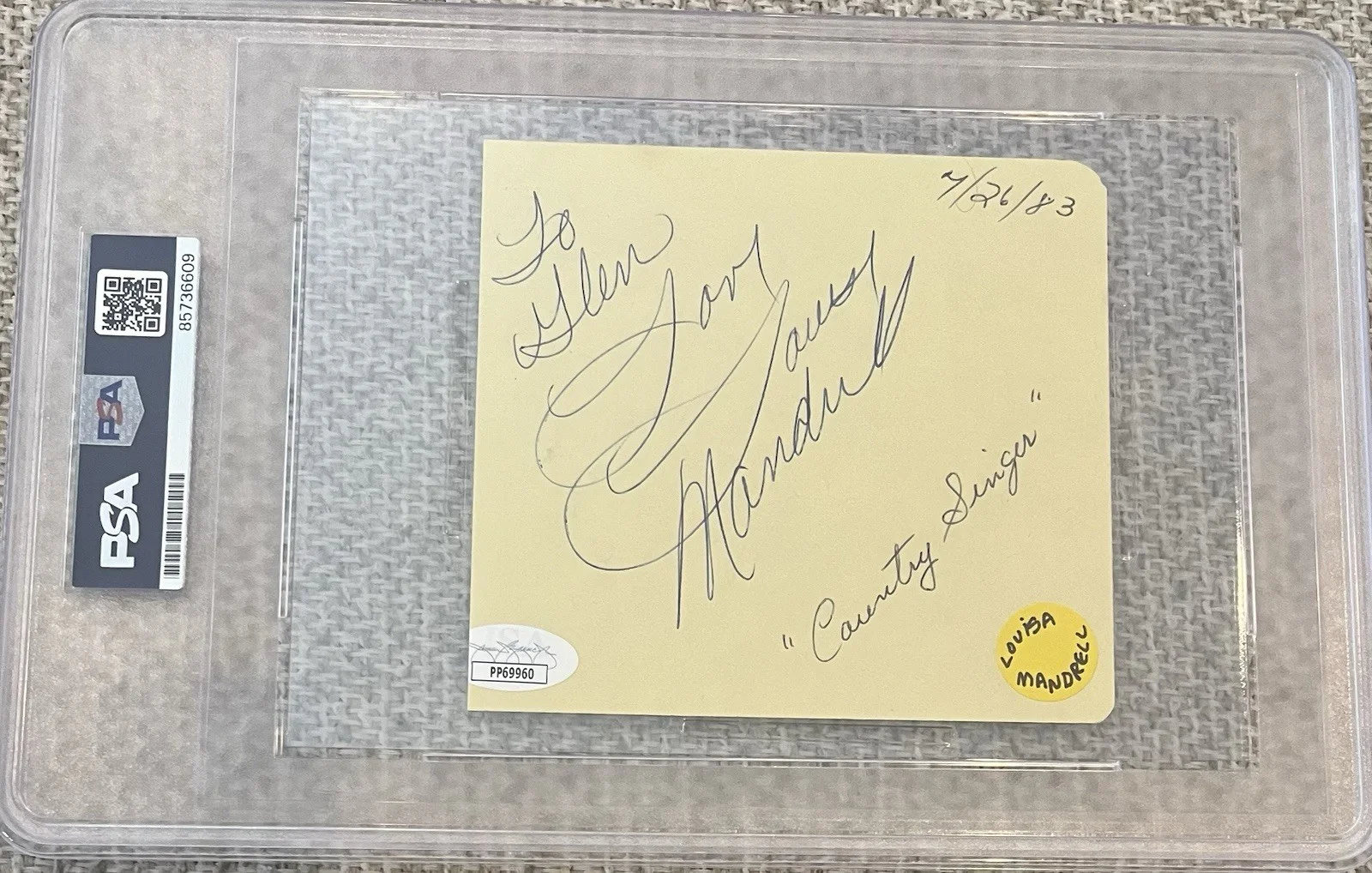 Billy Idol Period Signed Album Page 1983 Autograph PSA/DNA, изображение 3