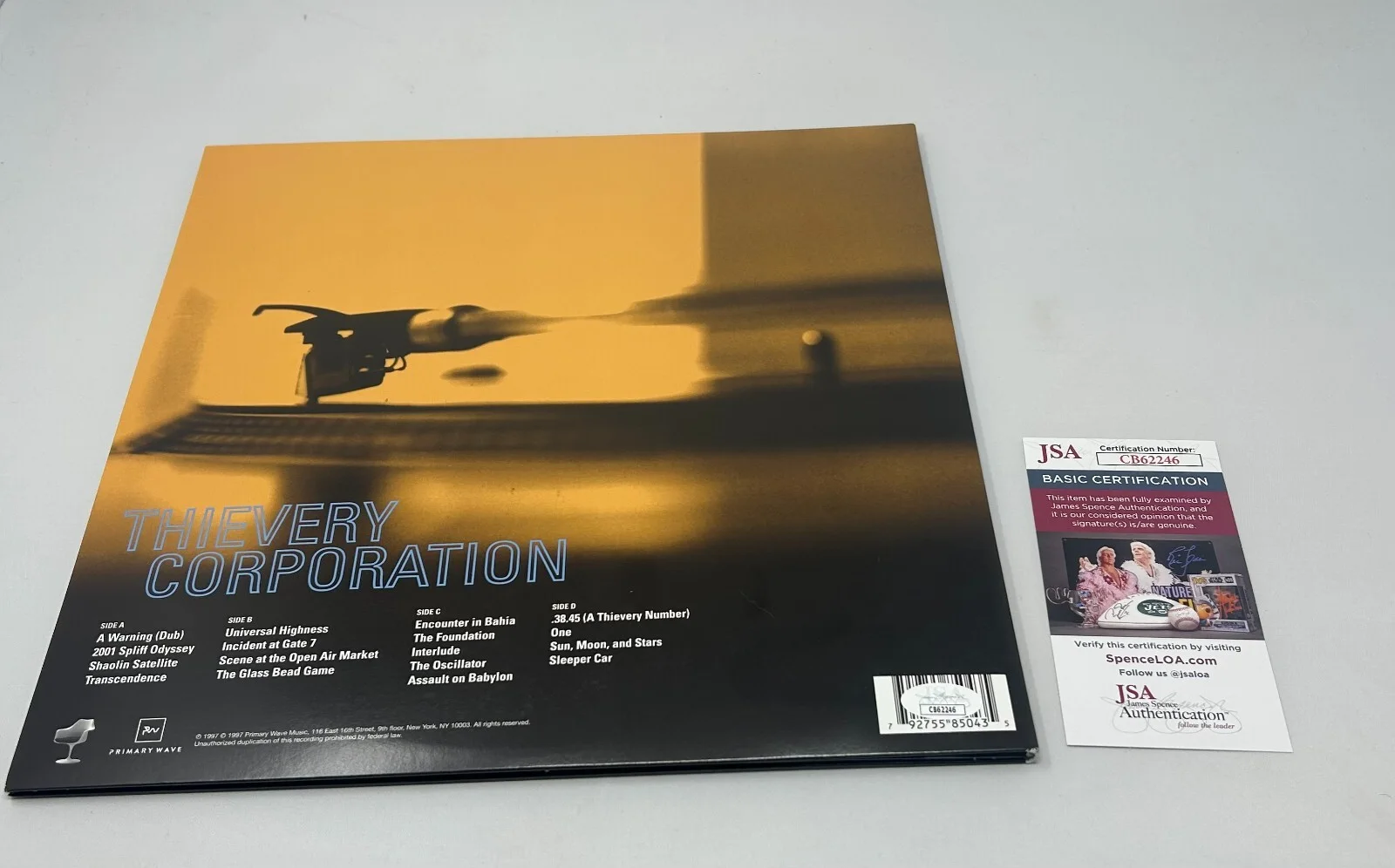 Rob Garza of Thievery Corporation signed Sounds From The Hi-Fi Album JSA COA, изображение 2