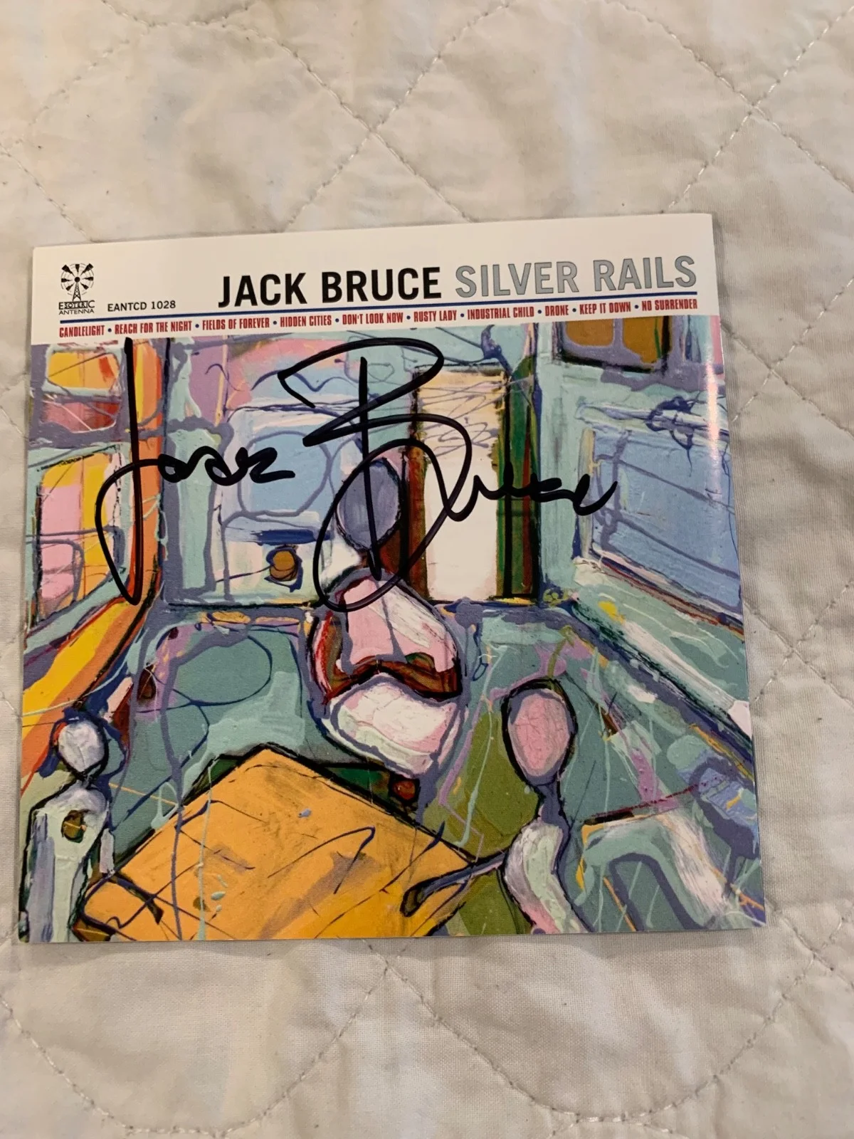 JACK BRUCE "CREAM " SIGNED "SILVER RAILS " CD booklet also includes Cd/DVD Cream, image 2