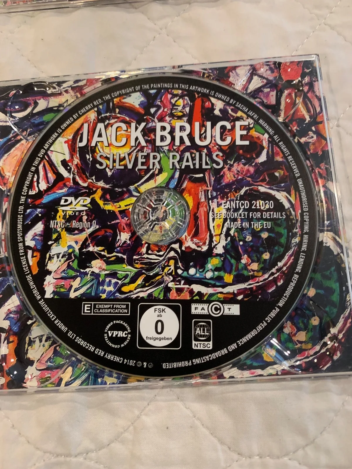 JACK BRUCE "CREAM " SIGNED "SILVER RAILS " CD booklet also includes Cd/DVD Cream, image 4