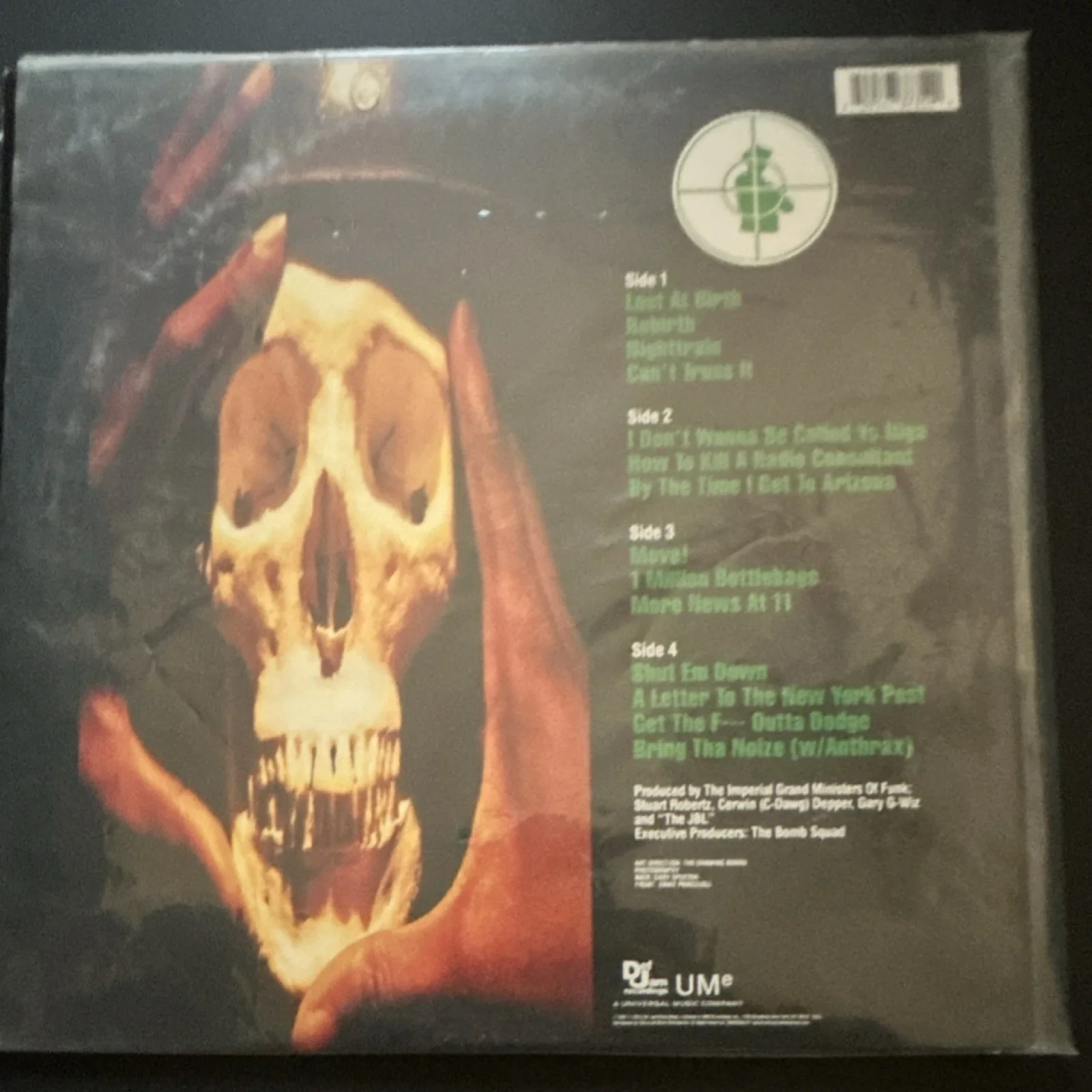 Public Enemy Apocalypse 91 The Enemy Strikes Black Signed Green Vinyl Record, изображение 3