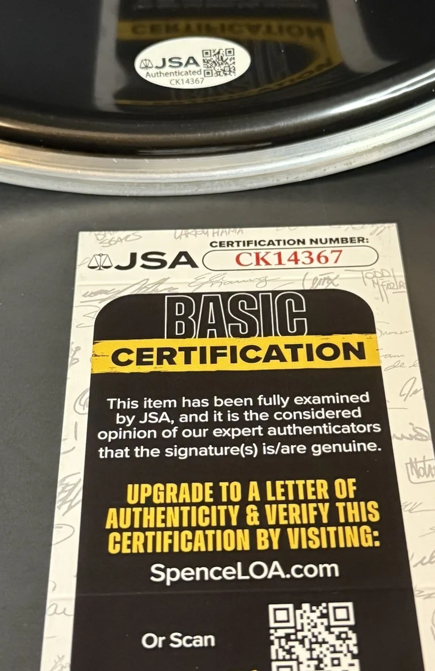 Jason Bonham Signed 10 In Drumhead Autographed Led Zeppelin Experience Proof JSA, image 4