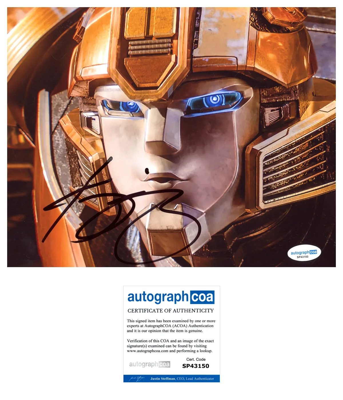 Keegan-Michael Key — Keegan-Michael Key Signed TRANSFORMERS ONE Bumblebee 8x10 Photo PROOF ACOA G