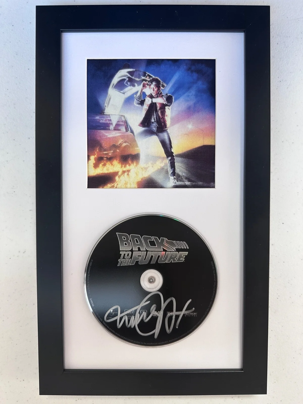 Michael J. Fox — MICHAEL J.FOX AUTHENTIC SIGNED AUTOGRAPHED FRAMED DVD BACK TO THE FUTURE GIFT, image 2