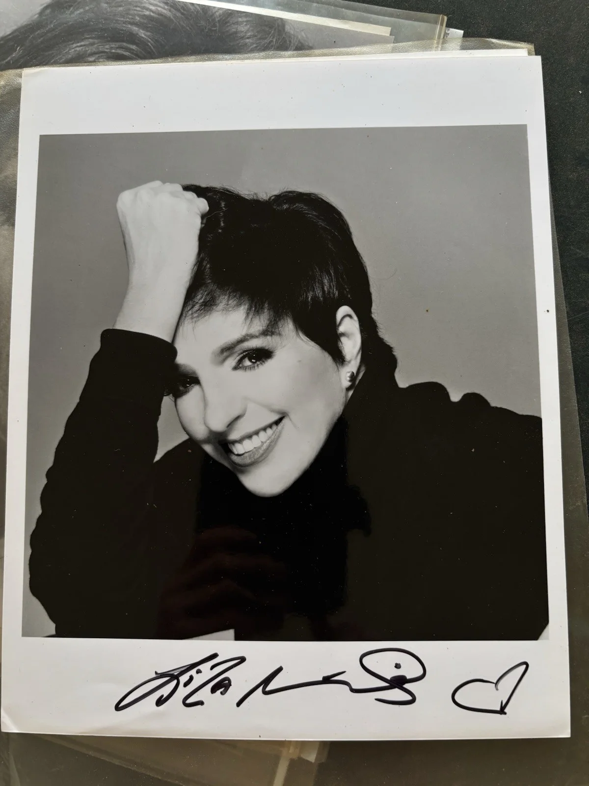 Liza Minnelli — Liza Minnelli 8x10” B/W Signed Photo Cabaret