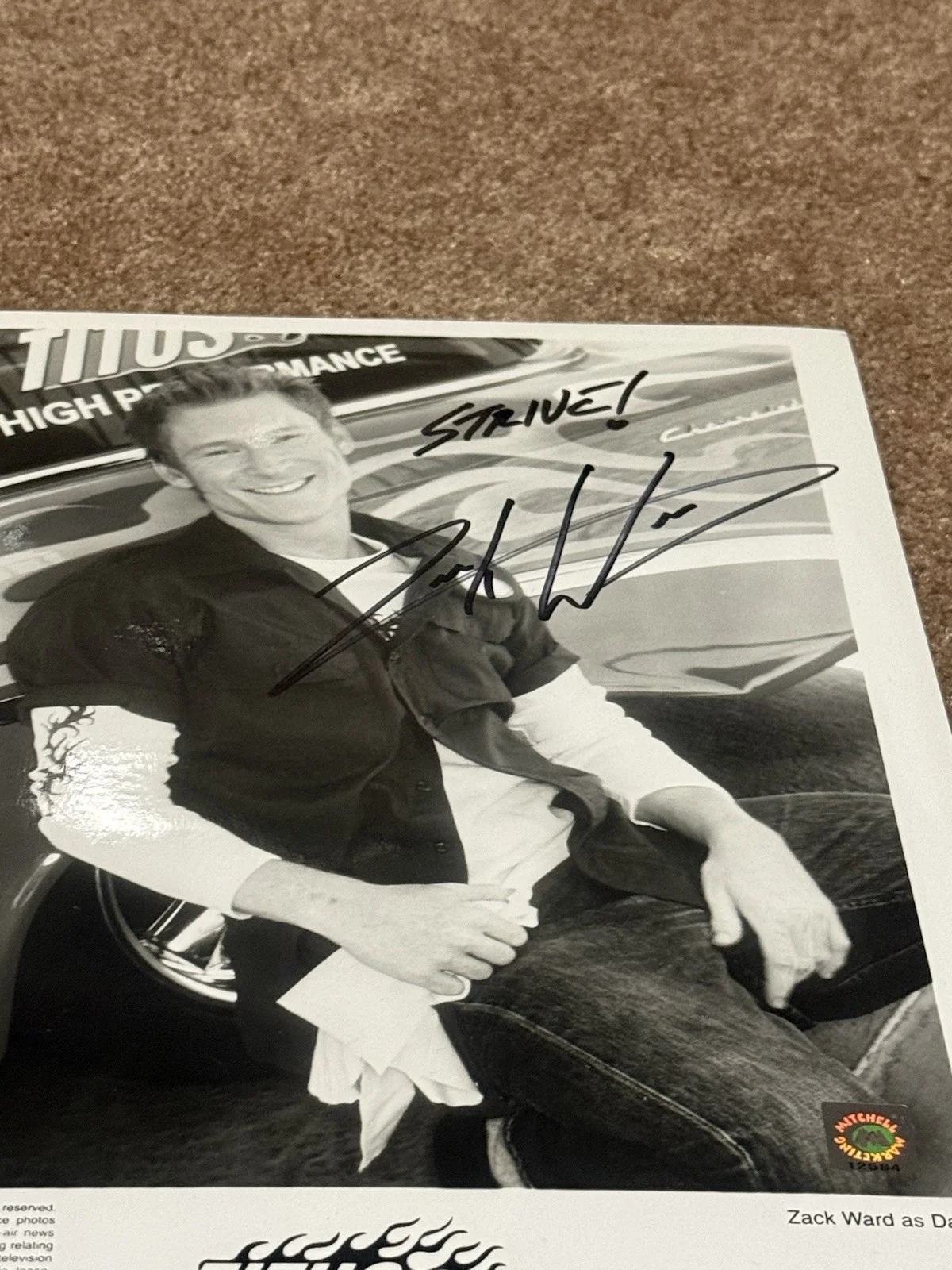 actor — Zack Ward Signed Titus 8x10 Photo Autograph FOX Sitcom Dave BAS PreCert, image 3