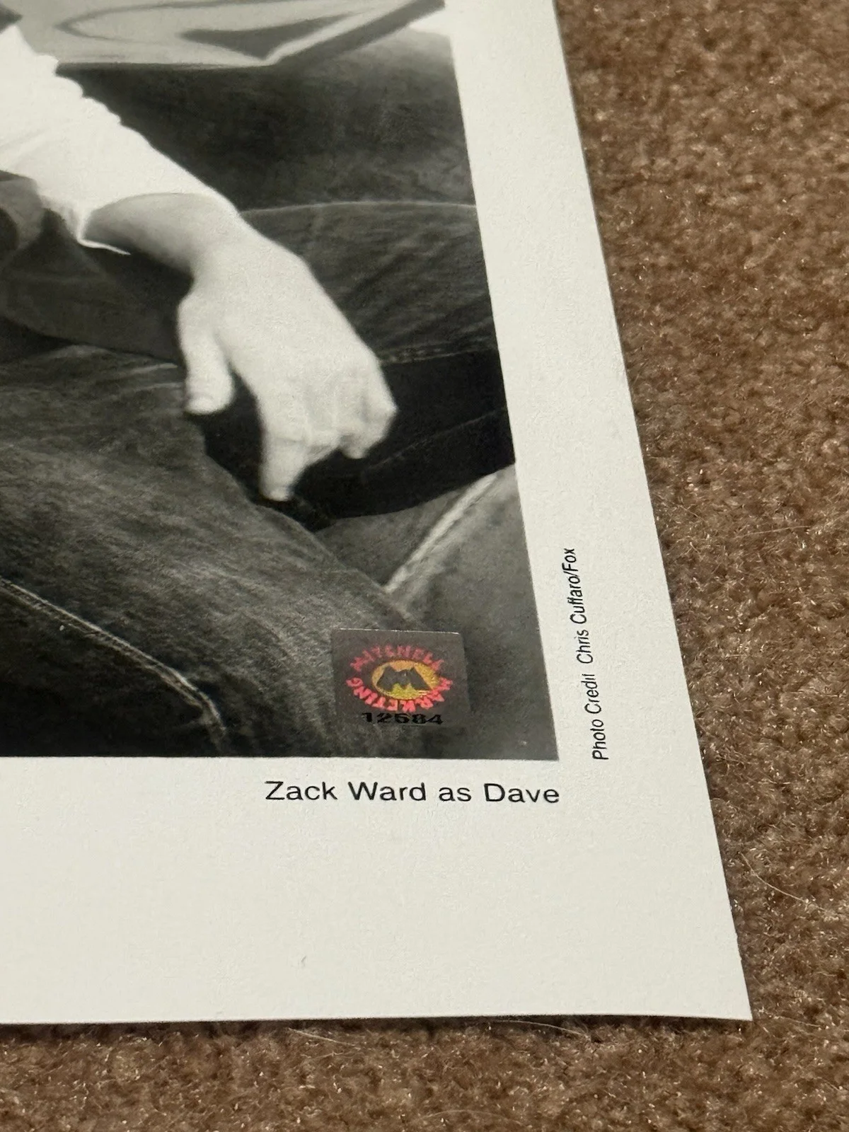 actor — Zack Ward Signed Titus 8x10 Photo Autograph FOX Sitcom Dave BAS PreCert, image 4