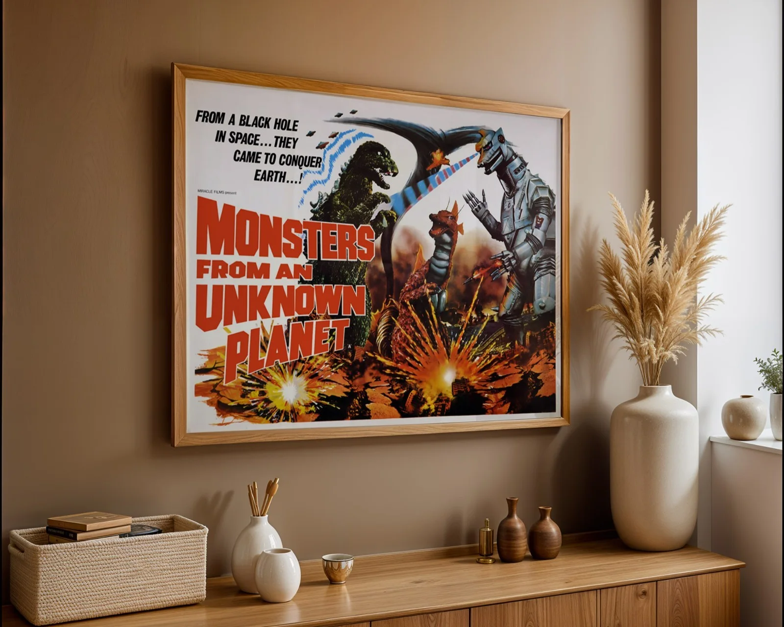Monsters From An Unknown Planet - 1975 Monster Restored 30" x 40" UK Quad Poster, изображение 3
