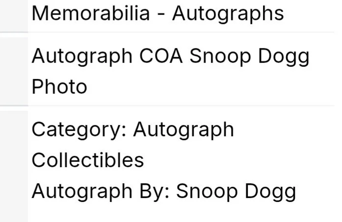 ORIGINAL SNOOP DOGG HAND-SIGNED AUTOGRAPH 8 X 12" W/ COA ✔️ AWESOME PHOTO, image 2