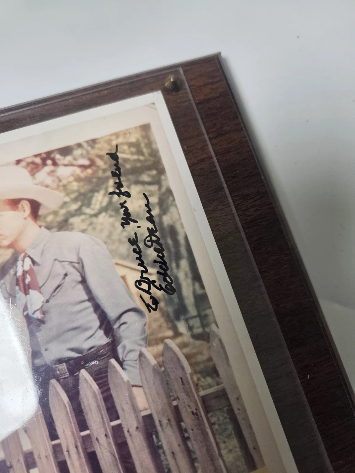 Lash La Rue, Jennifer Holt, Eddie Dean — SONG OF OLD WYOMING MOVIE CAST - INSCRIBED PHOTOGRAPH SIGNED WITH CO-SIGNERS, изображение 4