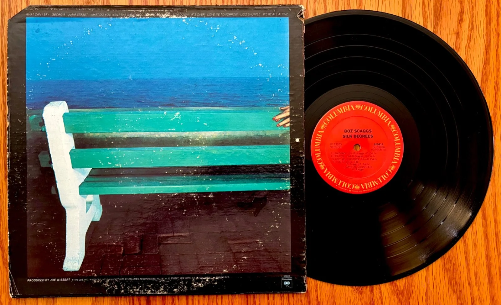 BOZ SCAGGS Signed SILK DEGREES Promo/DJ Album~Lido Shuffle~COLUMBIA #JC 33920, изображение 2