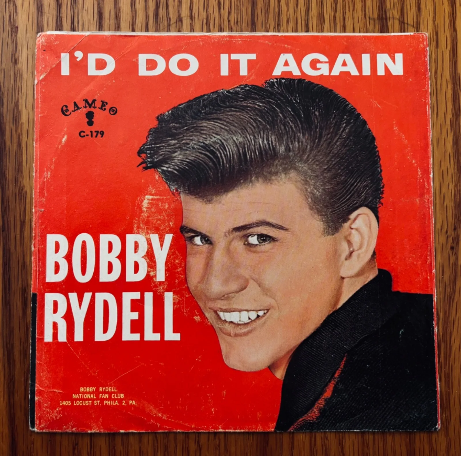 BOBBY RYDELL Signed VOLARE Record Sleeve~Teen Idol~Early Rock & Roll, изображение 2