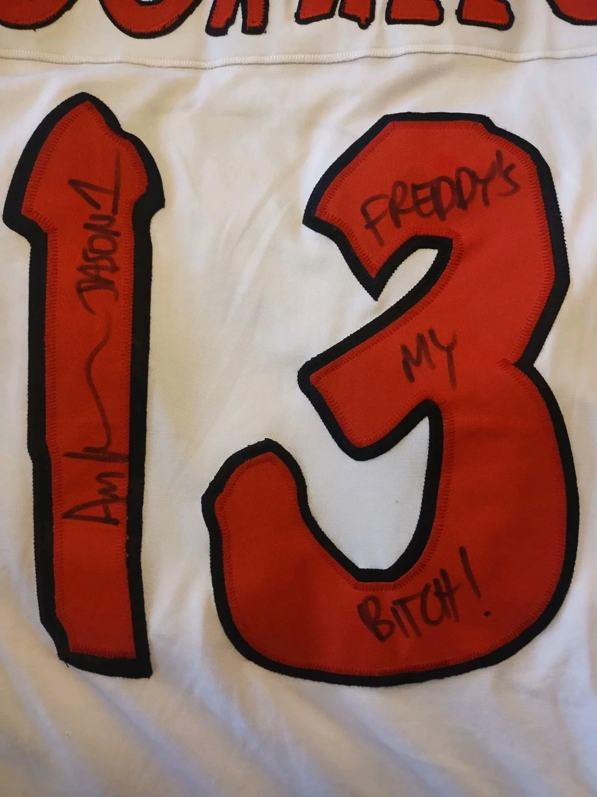 Ari Lehman — Ari Lehman Jason Voorhees Friday The 13th Signed Hockey Jersey Freddy's My Bitch, изображение 4
