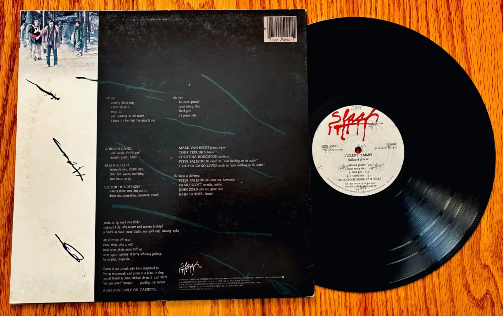 VIOLENT FEMMES~Signed HALLOWED GROUND Album~By 4 Members! Gordon Gano~NM Vinyl, изображение 2