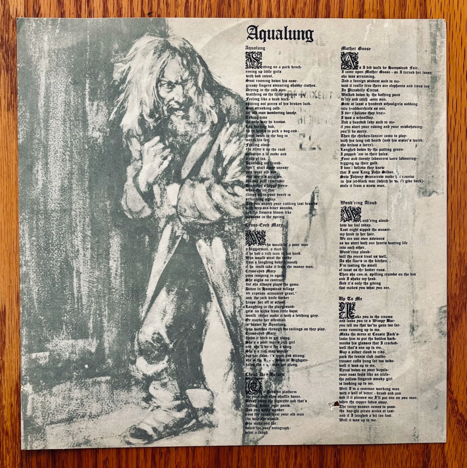 JETHRO TULL~Ian Anderson & Martin Barre Signed AQUALUNG Album~REPRISE w/Insert, изображение 5