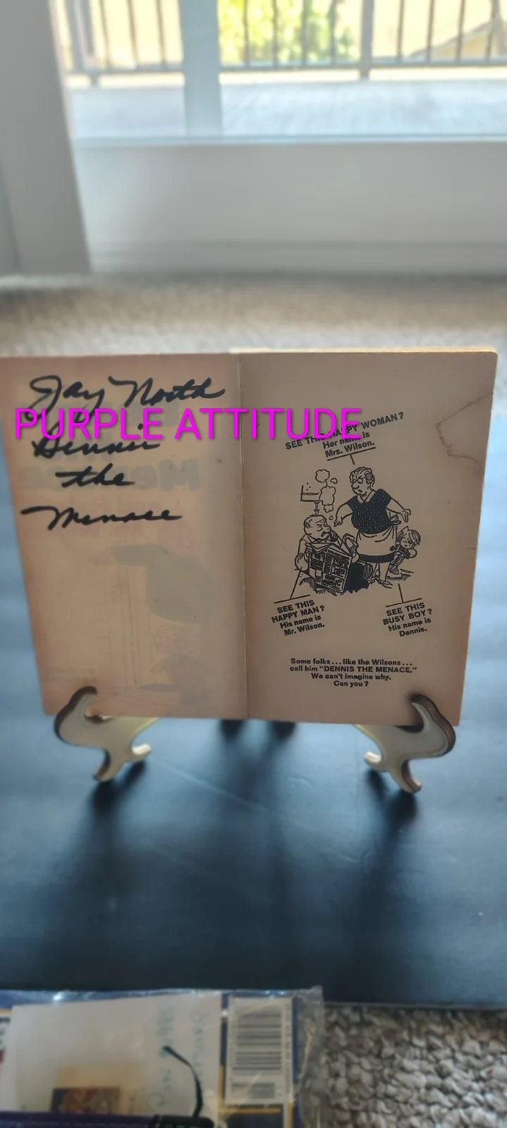 Jay North — ​RARE Jay North "Dennis the Menace" Signed Book & Matching COA – Shop Sealed, изображение 2