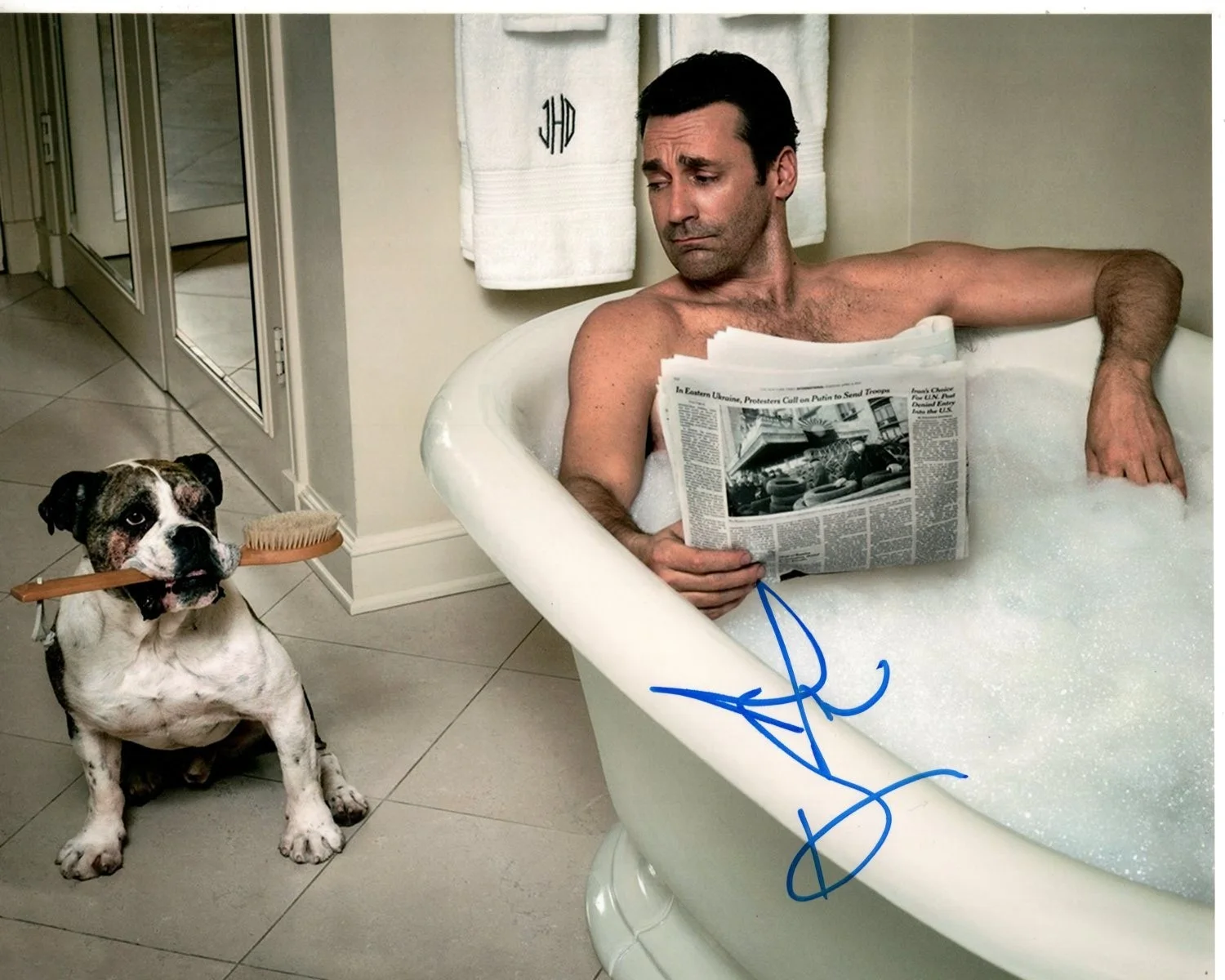Jon Hamm — JON HAMM Signed Autographed 8x10 Photo