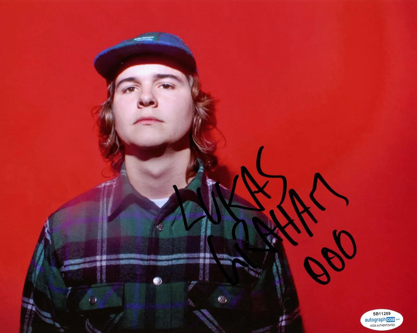 LUKAS GRAHAM — Lukas Graham signed Autographed 8x10 Photo a MAMA SAID Singer 7 Years ACOA COA, image 3