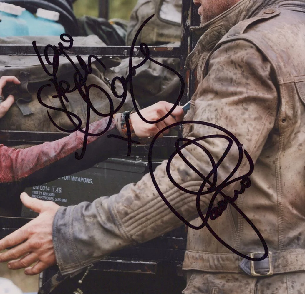 STEPHANIE LEONIDAS, GRANT BOWLER — Stephanie Leonidas & Grant Bowler signed "DEFIANCE" 8x10 Photo PROOF COA, изображение 3