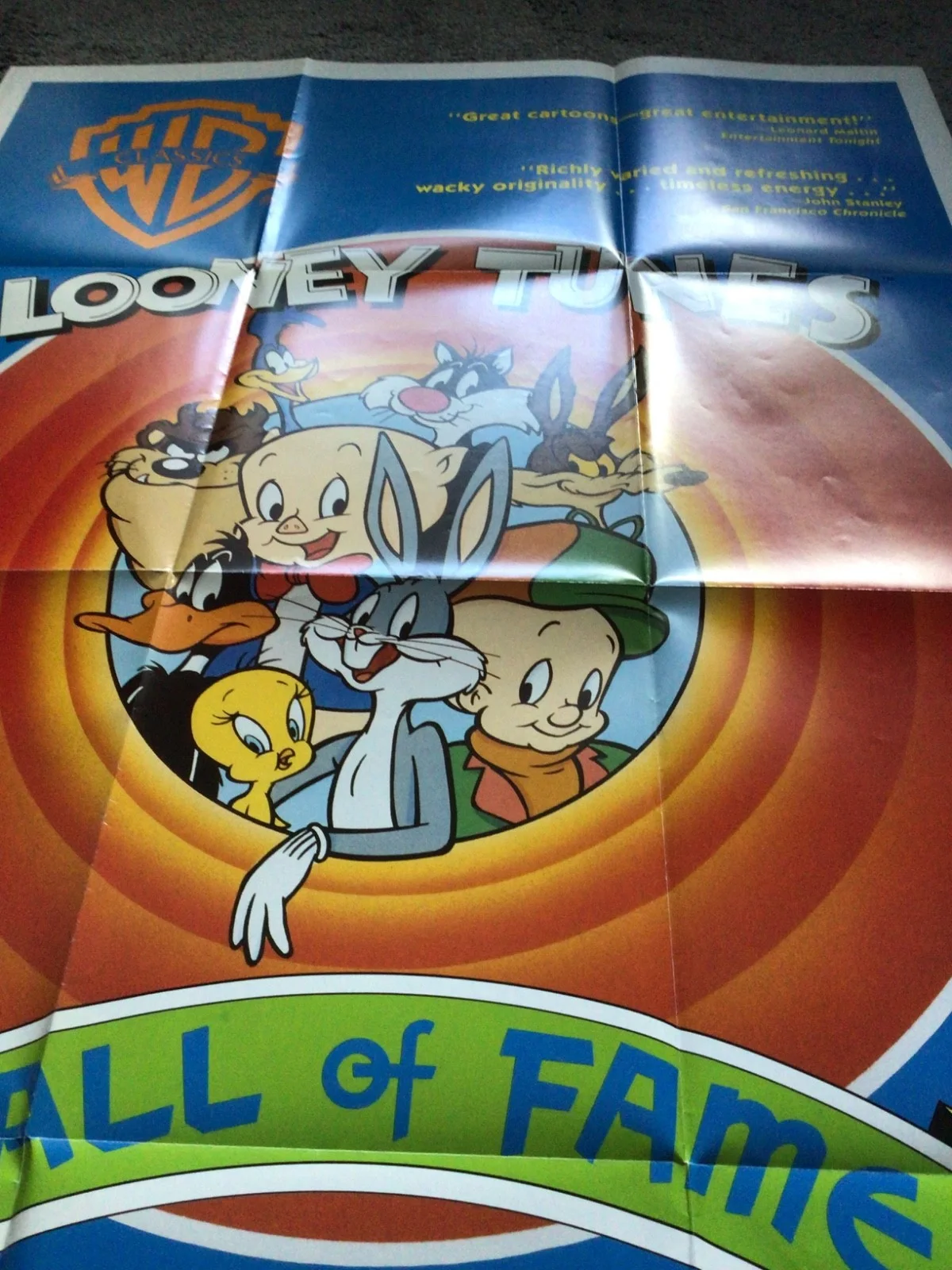 Looney Tunes Hall of Fame original one sheet movie poster Mint condition, изображение 3