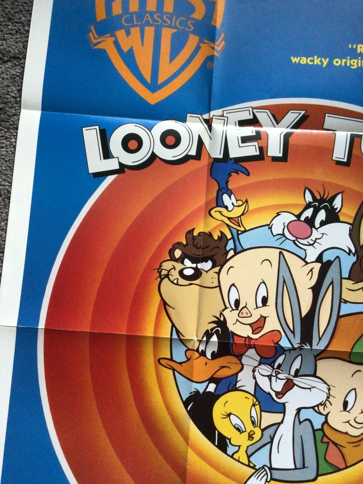 Looney Tunes Hall of Fame original one sheet movie poster Mint condition, изображение 5