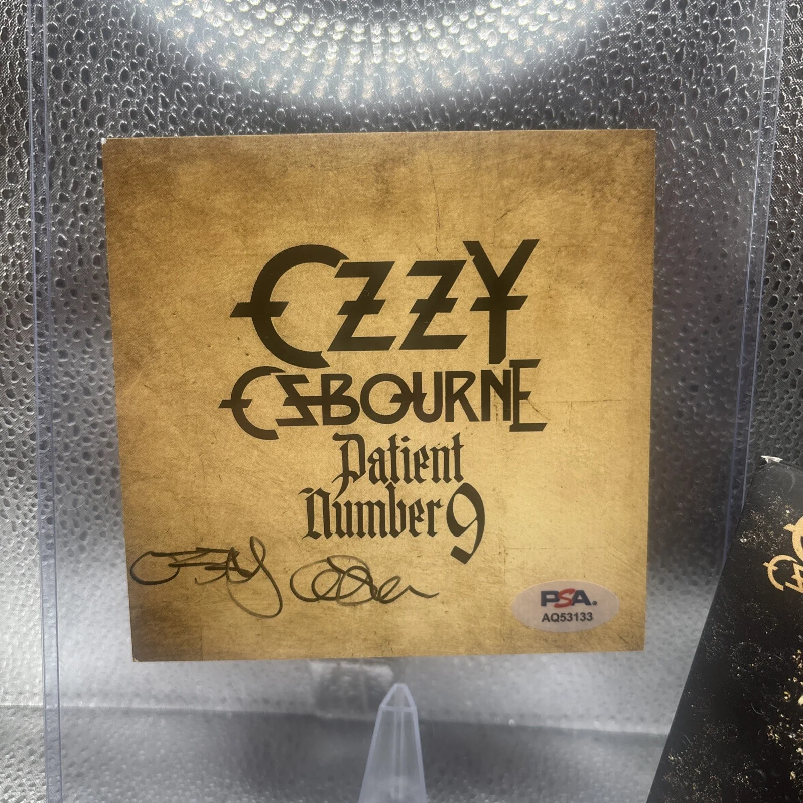 OZZY OSBOURNE SIGNED PATIENT NUMBER 9 Insert Autographed PSA PSA/DNA, image 2